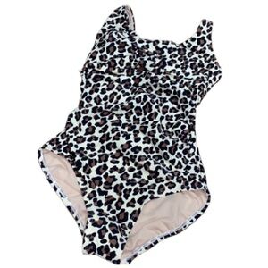 Kona Sol swimsuit leopard NWOT‎ small ruched waist